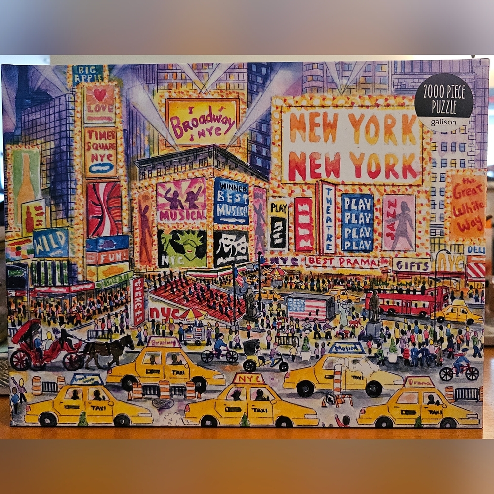 Galison The Great White Way New York City 2000 Pc Puzzle By Michael Storrings